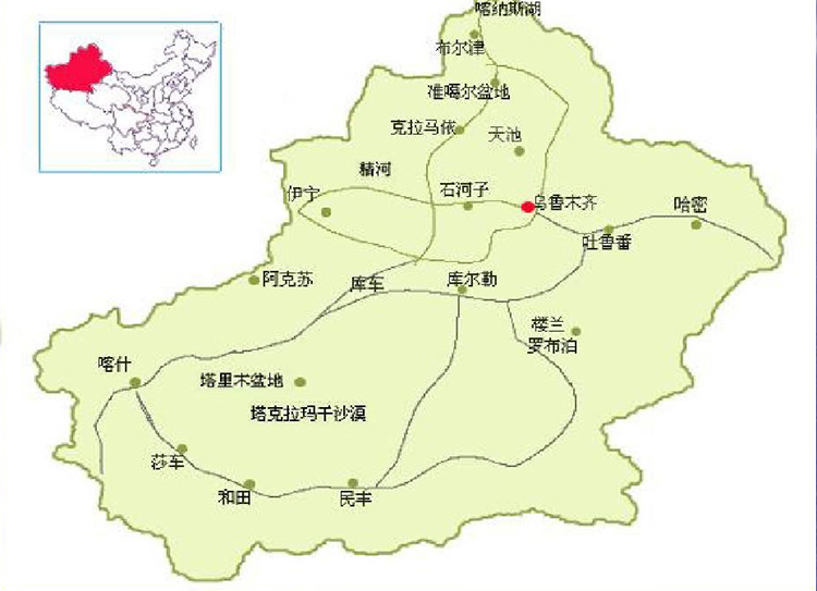 罗布泊地图